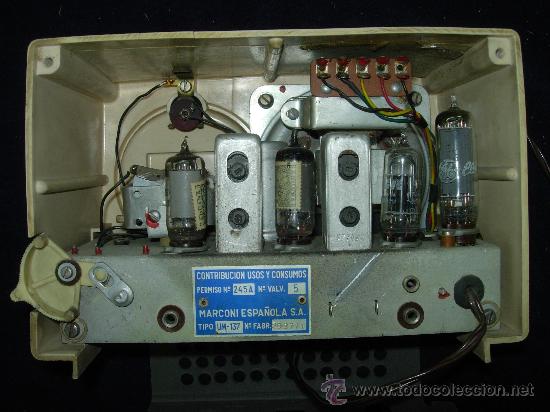 Radios de v&aacute;lvulas: Radio marconi funcionando - Foto 3