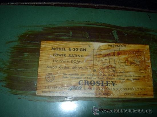 Radios de v&aacute;lvulas: Radio Crosley Funcionando - Foto 10