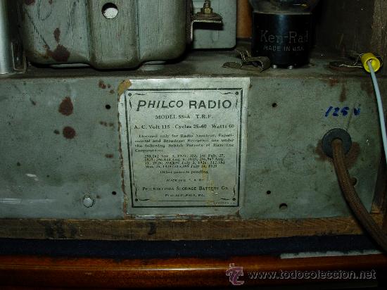 Radios de v&aacute;lvulas: radio Capilla Philco funcionando - Foto 4