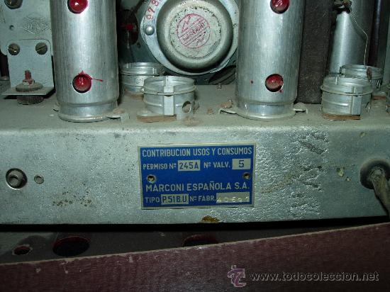 Radios de v&aacute;lvulas: Radio Marconi - Foto 3