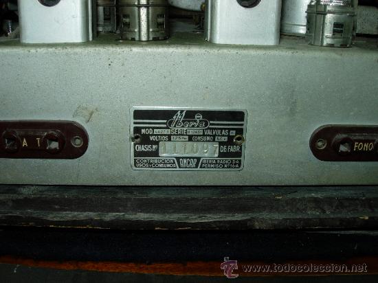 Radios de v&aacute;lvulas: Radio Iberia funcionando - Foto 2