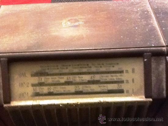 Radios de válvulas: ANTIGUA RADIO MARCONI. - Foto 2 - 30153657