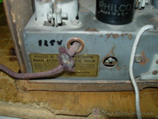 Radios de v&aacute;lvulas: Radio Philco FUNCIONANDO - Foto 8