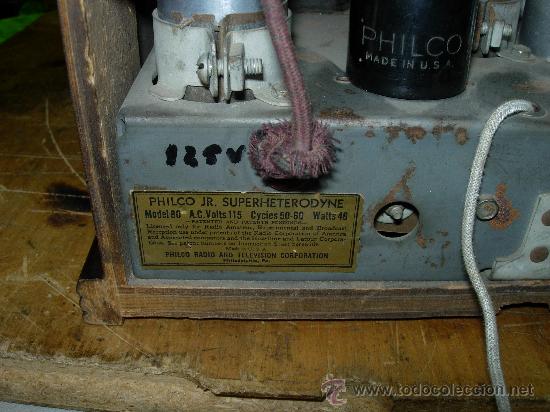 Radios de v&aacute;lvulas: Radio Philco FUNCIONANDO - Foto 7