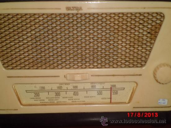 Radios de v&aacute;lvulas: RADIO ANTIGUA DE LA MARCA ULTRA - Foto 5