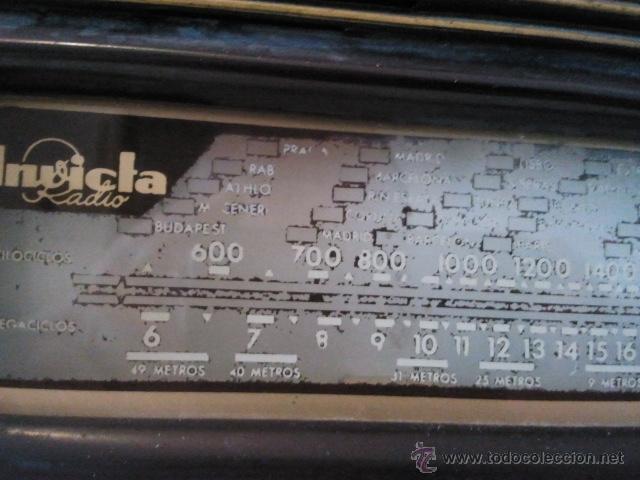 Radios de v&aacute;lvulas: Radio Invicta modelo 5207 - Foto 7