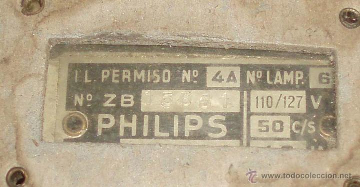 Radios de v&aacute;lvulas: antigua radio philips - Foto 3