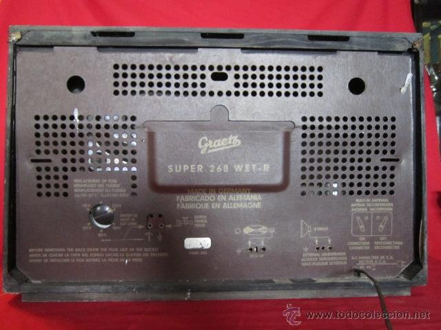 Radios de v&aacute;lvulas: Radio Guetz con caja de madera. - Foto 10