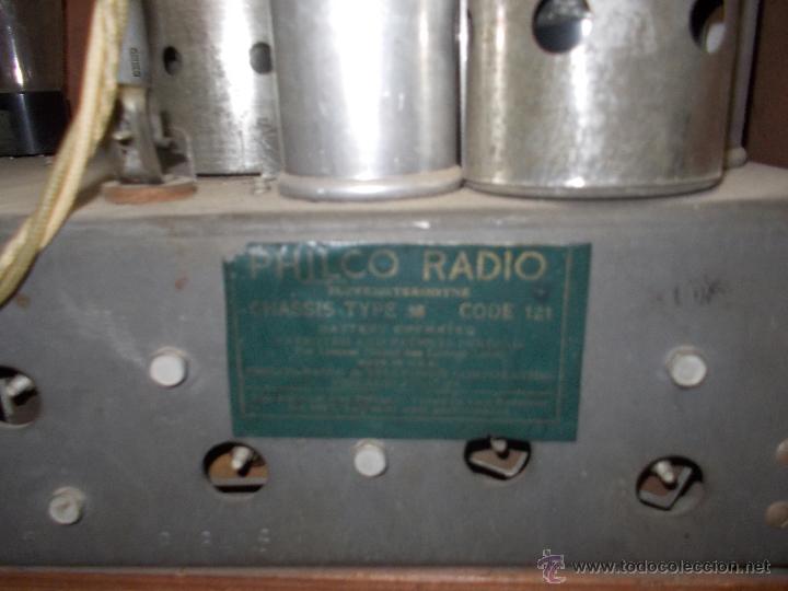 Radios de v&aacute;lvulas: Radio capilla Philco - Foto 6