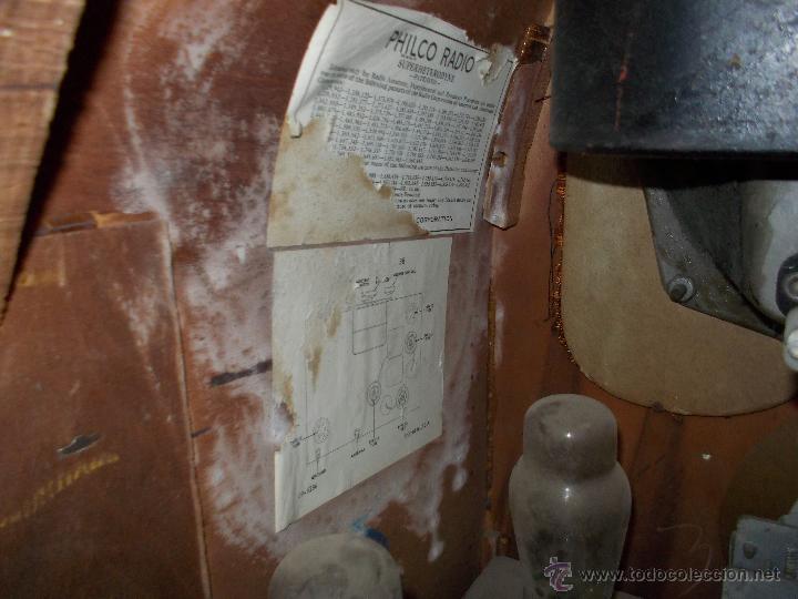 Radios de v&aacute;lvulas: Radio capilla Philco - Foto 8