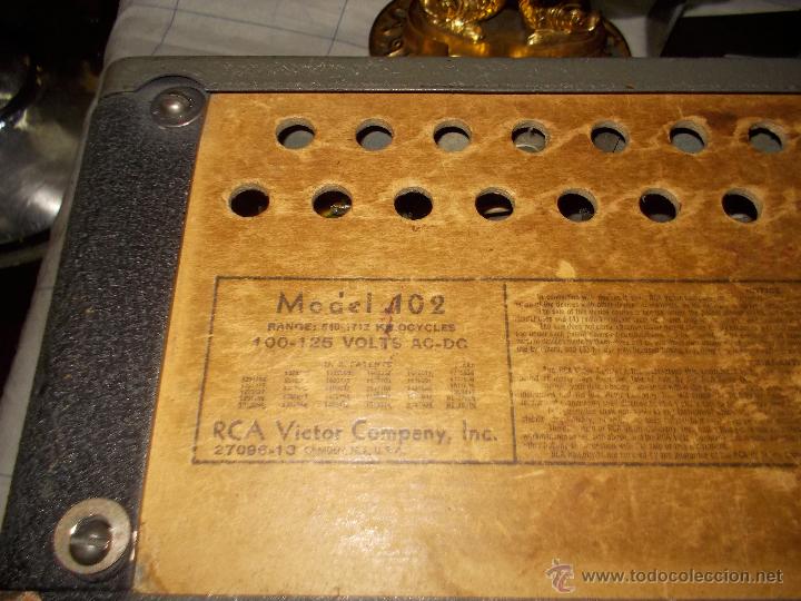 Radios de v&aacute;lvulas: Radio RCA Model 102 - Foto 7