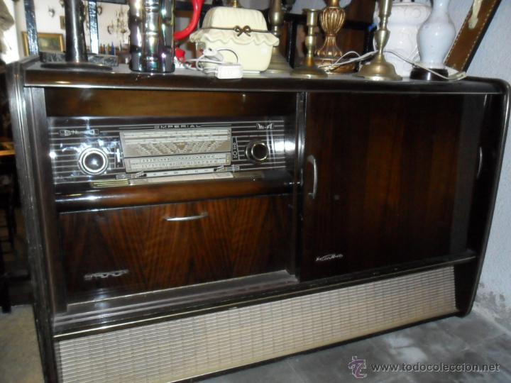 mueble vintage con radio y de la cas - Buy Valve radios on todocoleccion