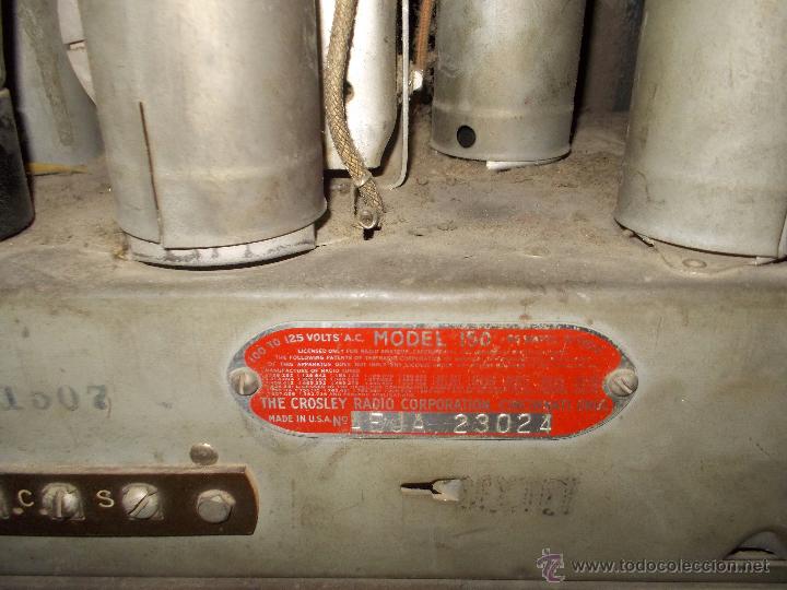 Radios de v&aacute;lvulas: Radio Crosley Modelo 150 - Foto 13