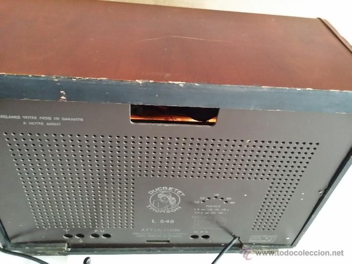 Radios de v&aacute;lvulas: Radio Valvulas Thomson Ducretet Revisada y Funcionando Restaurada - Foto 4