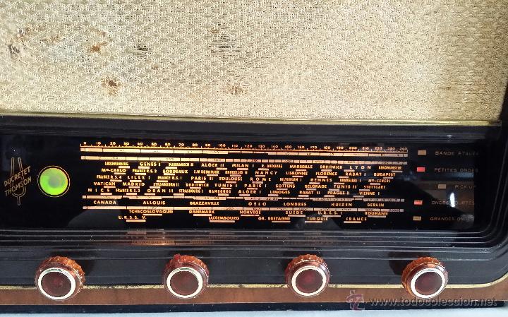 Radios de v&aacute;lvulas: Radio Valvulas Thomson Ducretet Revisada y Funcionando Restaurada - Foto 5