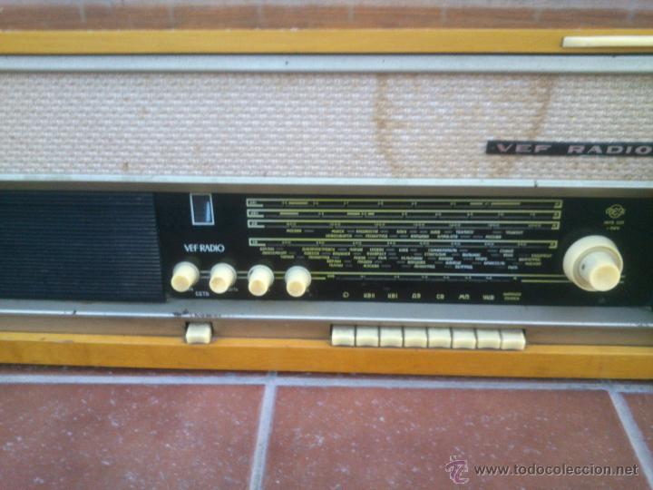 Radios de válvulas: RADIO TOCADISCOS. VEF RADIO.AÑOS;60S.SOVIETICA - Foto 7 - 48488330