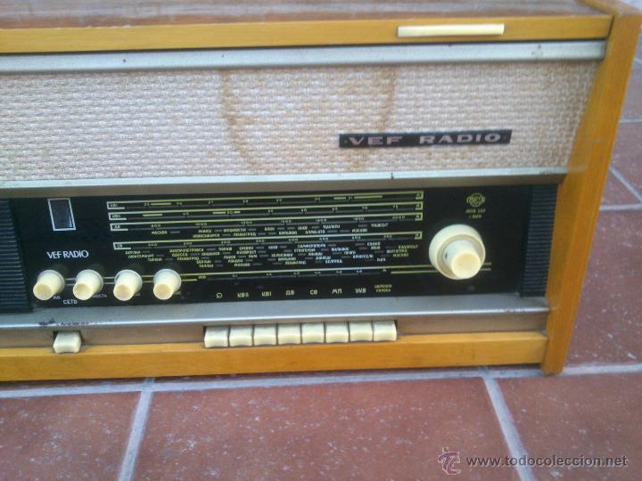 Radios de válvulas: RADIO TOCADISCOS. VEF RADIO.AÑOS;60S.SOVIETICA - Foto 8 - 48488330