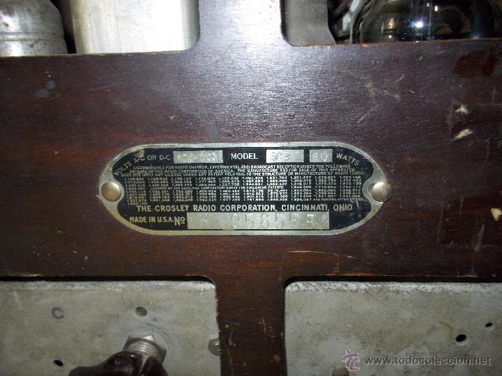Radios de v&aacute;lvulas: Radio Crosley Modelo 563 - Foto 14