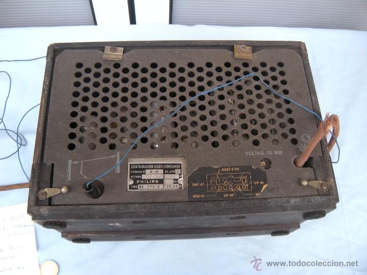 Radios de v&aacute;lvulas: ANTIGUA RADIO PHILIPS - Foto 4