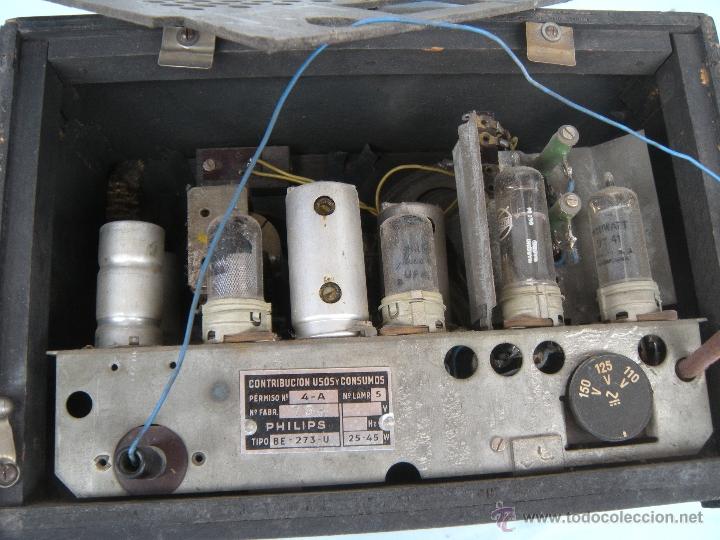Radios de v&aacute;lvulas: ANTIGUA RADIO PHILIPS - Foto 6