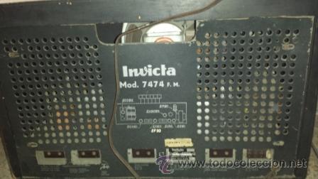 Radios de v&aacute;lvulas: RADIO INVICTA MODELO 7474 - Foto 5