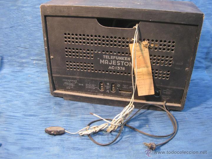 Radios de v&aacute;lvulas: RADIO TELEFUNKEN MAJESTON AC - 1376 - Foto 5