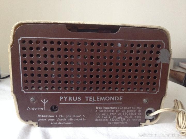 Radios de v&aacute;lvulas: RADIO PYRUS TELEMONDE FUNCIONANDO 125 V - Foto 7