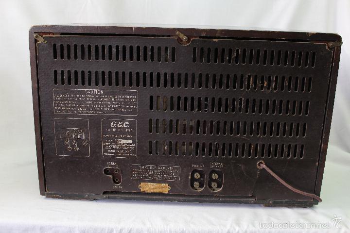 Radios de v&aacute;lvulas: RADIO BC4750L -GEC. GENERAL ELECTRIC CO. - Foto 3