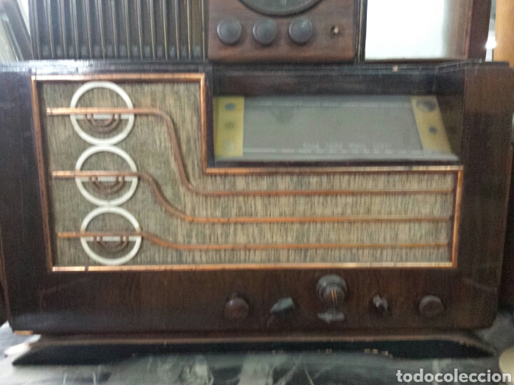 Radios de v&aacute;lvulas: Radio de madera y b&aacute;lbulas - Foto 1