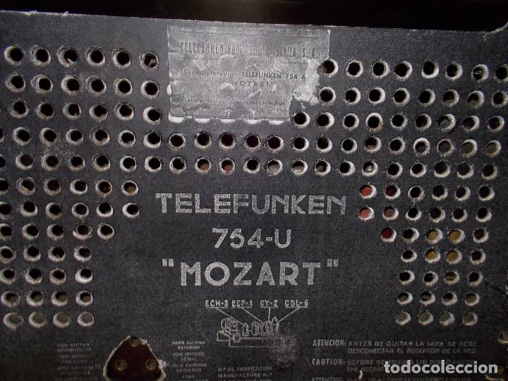 Radios de v&aacute;lvulas: Radio Telefunken Mozart - Foto 10