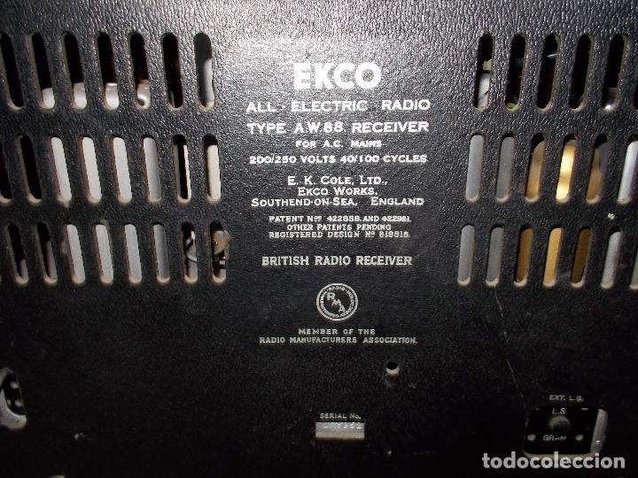 Radios de v&aacute;lvulas: Radio Ekco - Foto 13