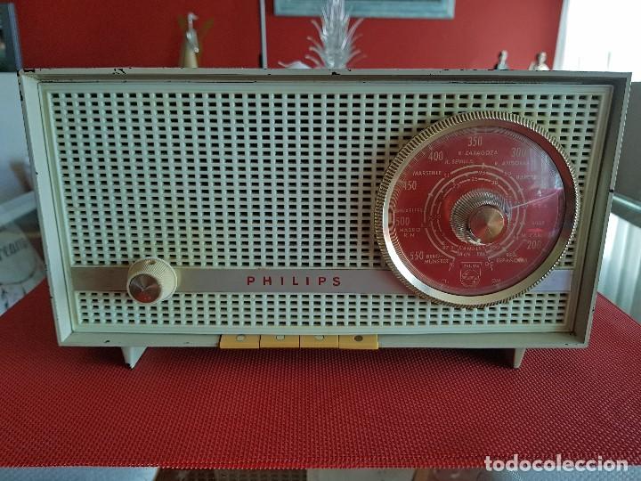 Radios de v&aacute;lvulas: ANTIGUA RADIO DE VALVULAS PHILIPS ( FUNCIONANDO) - Foto 1