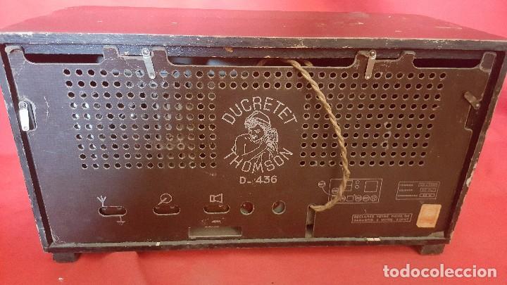 Radios de v&aacute;lvulas: Radio Ducretet &ndash; Thomson D-436 para restaurar. - Foto 4