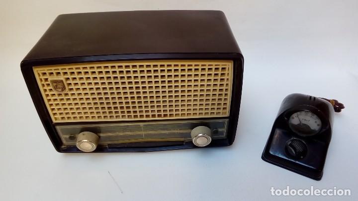 Radios de v&aacute;lvulas: PHILIPS de baquelita- - Foto 2