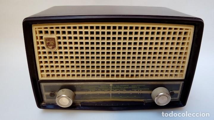 Radios de v&aacute;lvulas: PHILIPS de baquelita- - Foto 3