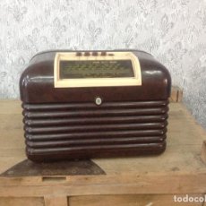 Radios de válvulas: RADIO BUSH DAC 10. AÑO 1950. FUNCIONANDO.220 V. BAQUELITA EN BUENAS CONDICIONES. Lote 116066951