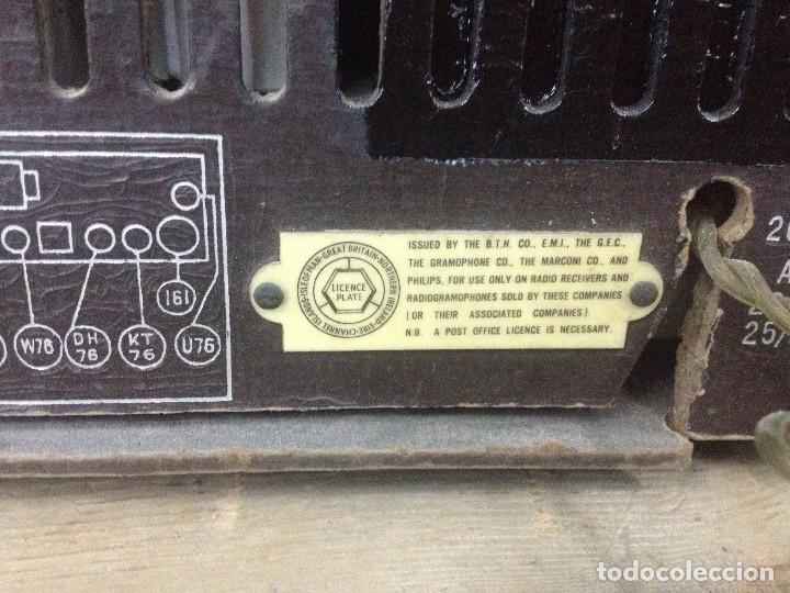 Radios de v&aacute;lvulas: RADIO G.E.C. BC 4835R FUNCIONANDO 220 V - Foto 9