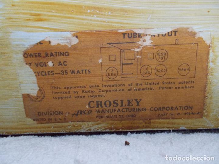 Radios de v&aacute;lvulas: Radio Crosley - Foto 16