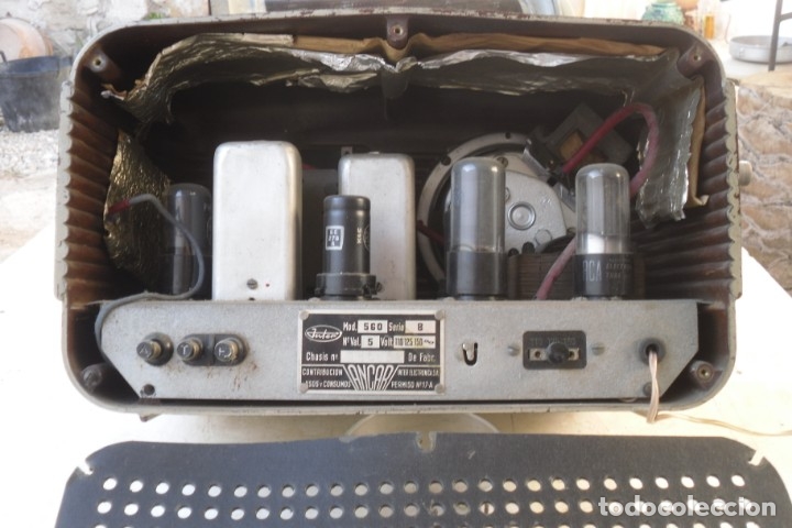 Radios de v&aacute;lvulas: RADIO INTER,BAQUELITA,FUNCIONANDO,A&Ntilde;OS 40 - Foto 8