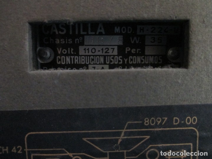 Radios de v&aacute;lvulas: ANTIGUA RADIO MARCA CASTILLA - Foto 9