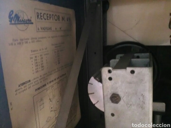 Radios de v&aacute;lvulas: Radio Marconi M-49 - Foto 8