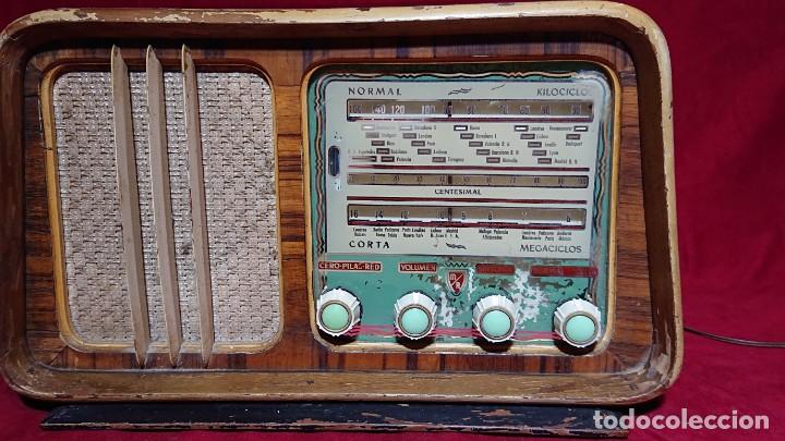 Radios de válvulas: RADIO VALVULAS TAMAÑO MEDIANO M/R RADIO MADRID MODELO CAMPEROL II - Foto 2 - 171709493