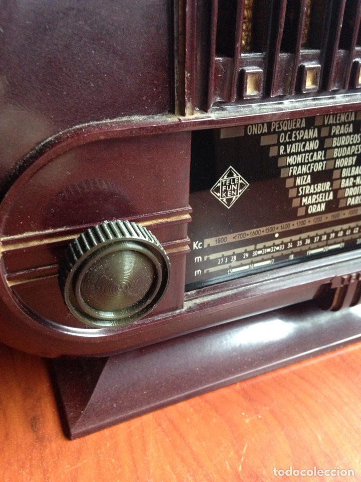 Radios de v&aacute;lvulas: Radio telefunken bah&iacute;a - Foto 4