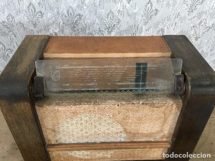 Radios de v&aacute;lvulas: RADIO PHILIPS 658V-A&Ntilde;O 1945.220V - Foto 3