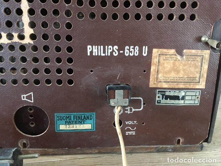 Radios de v&aacute;lvulas: RADIO PHILIPS 658V-A&Ntilde;O 1945.220V - Foto 10