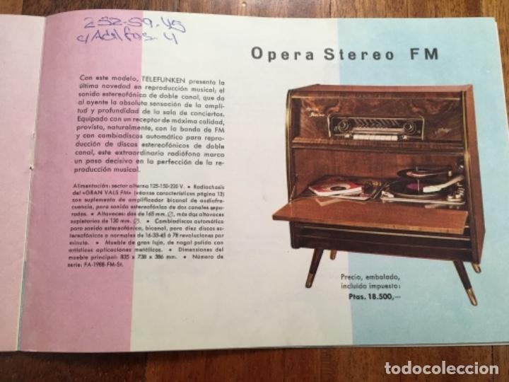 Radios de v&aacute;lvulas: RADIO/TOCADISCOS TELEFUNKEN OPERA STEREO FM - Foto 8