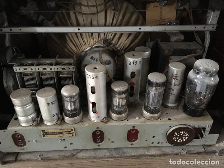 Radios de v&aacute;lvulas: RADIO PHILIPS 1954-FUNCIONA 220V.SOLO AM. - Foto 7