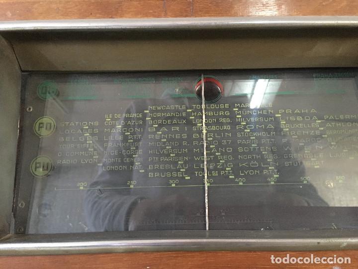 Radios de v&aacute;lvulas: RADIO MADERA SIN MARCA. ENCIENDE 220V. - Foto 4