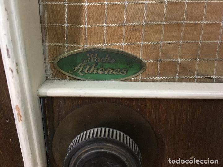 Radios de v&aacute;lvulas: RADIO ATHENES MADERA. 220V - Foto 3