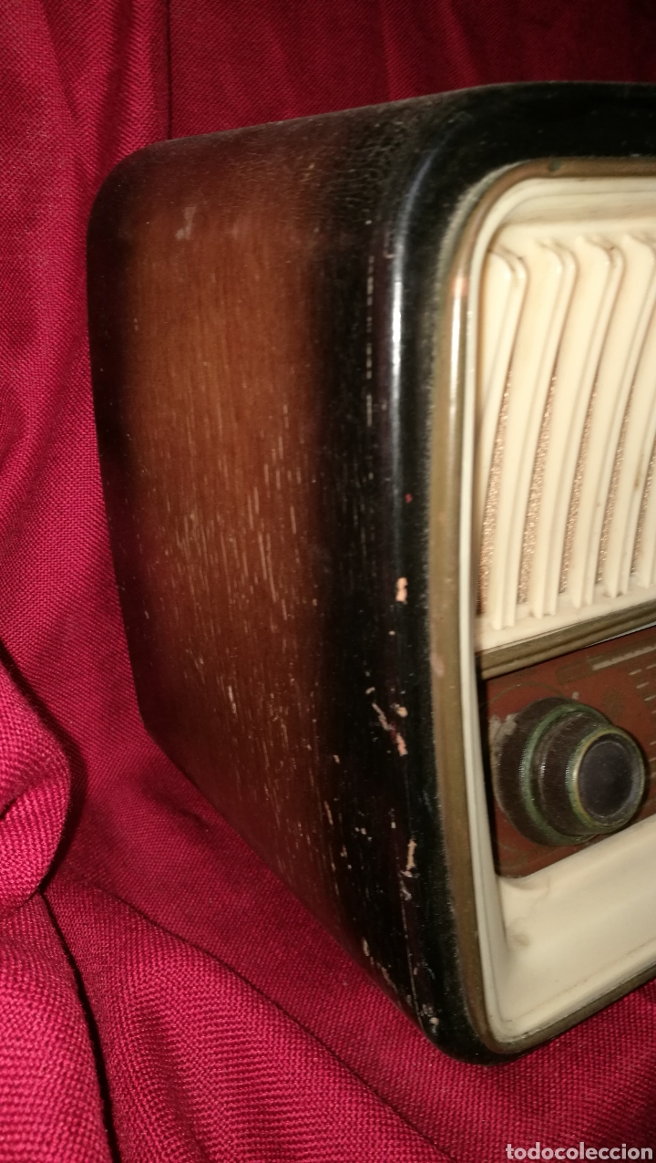 Radios de v&aacute;lvulas: ANTIGUO RADIO MADERA TELEFUNKE - Foto 5